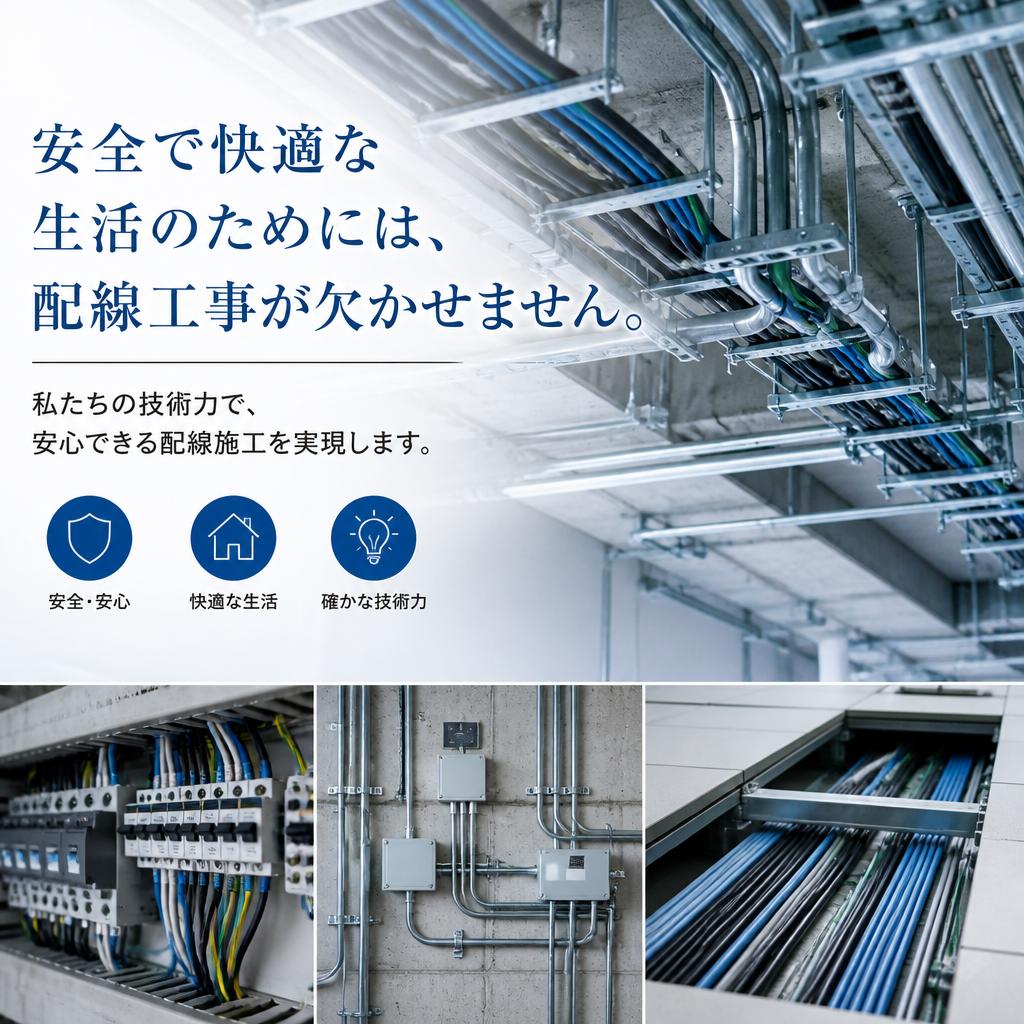 高品質な配線工事で安全を提供